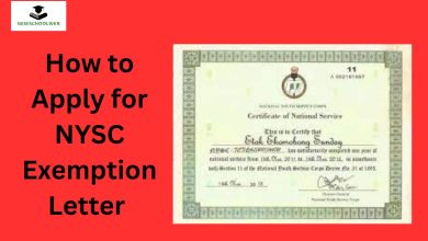 How to Apply for NYSC Exemption Letter