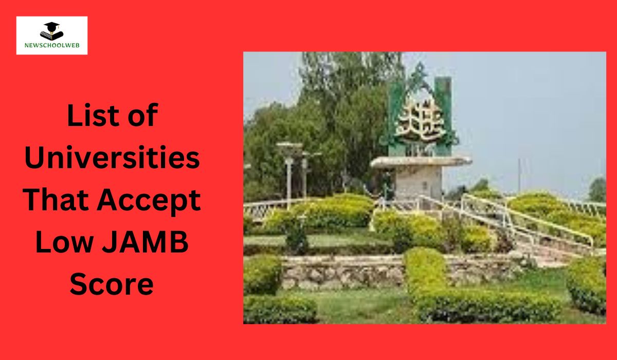 List of Universities That Accept Low JAMB Score