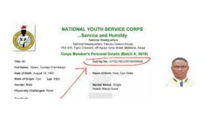 What Is NYSC Call-Up Number