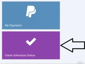 How To Verify Your Result on the JAMB Portal - Click on "Check Admission status.